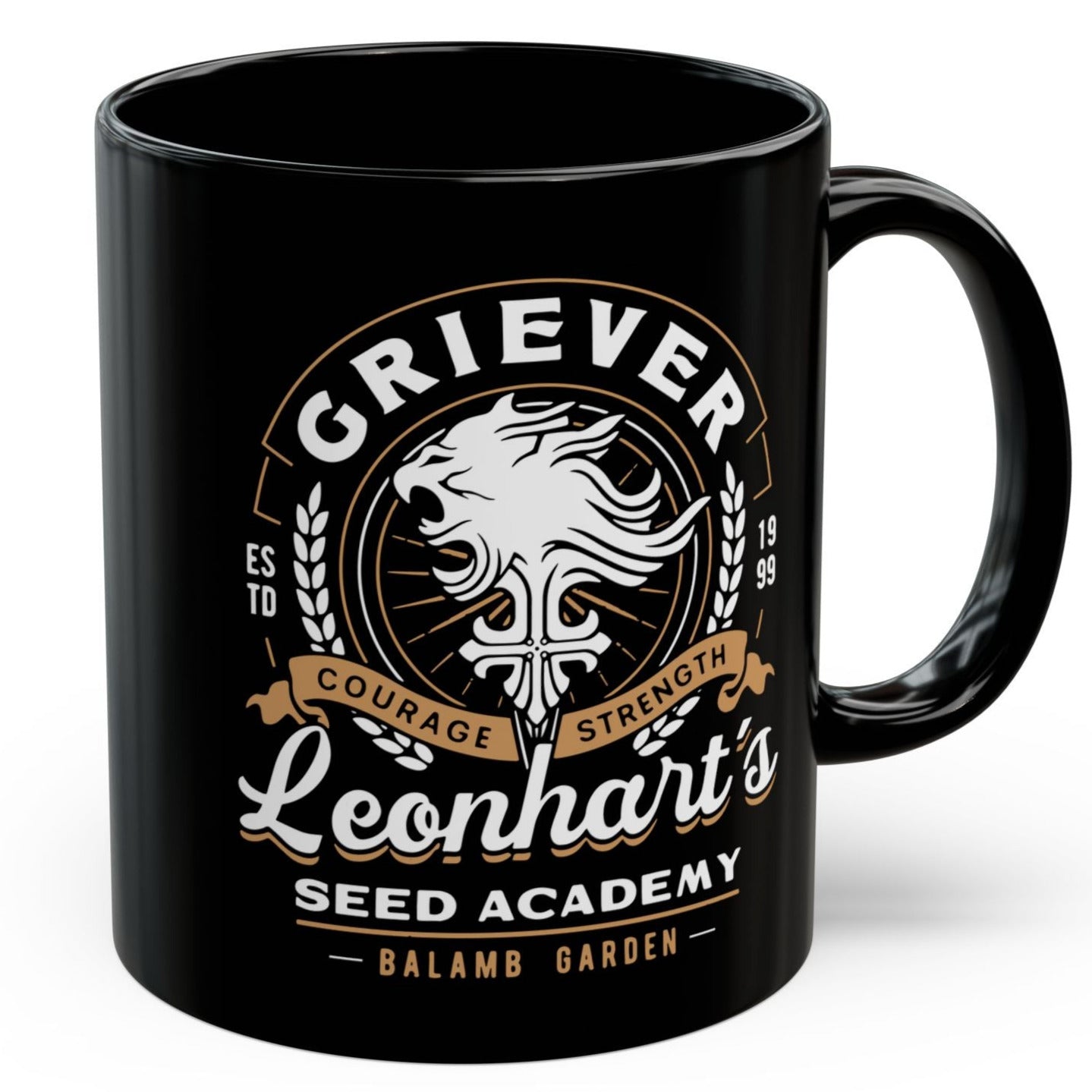 Squall Seed Academy Vintage Black Mug