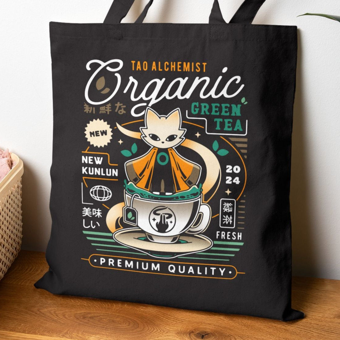 Mysterious Alchemist Green Tea Canvas Tote Bag