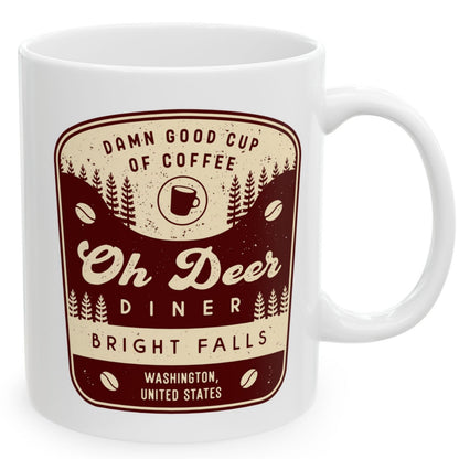 Oh Deer Diner Emblem Ceramic Mug