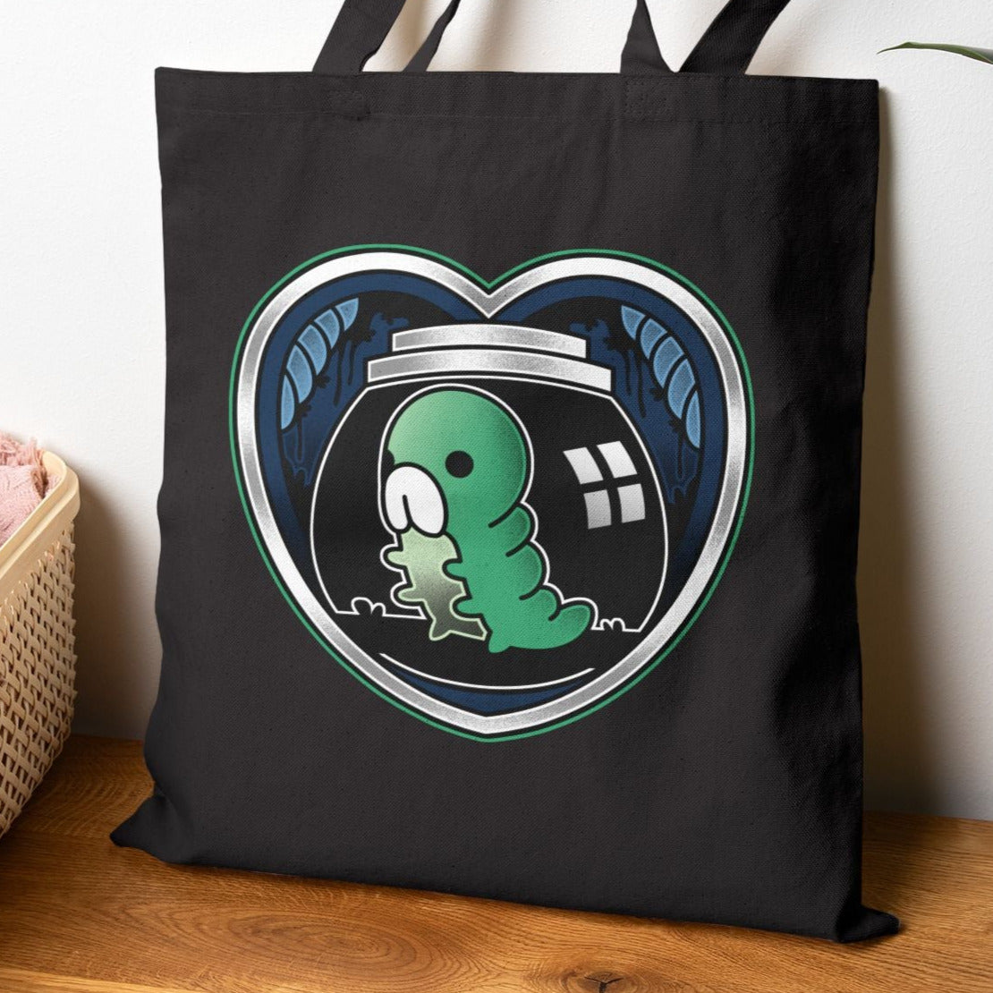 Grub Love Emblem Canvas Tote Bag