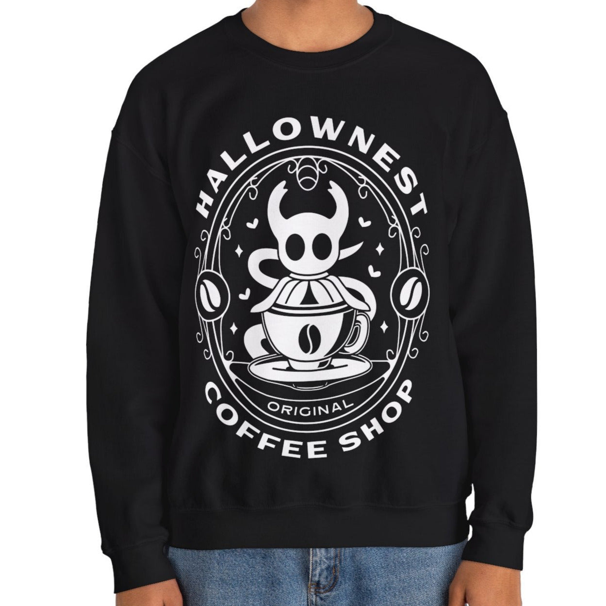 Hallownest Coffee Emblem Unisex Crewneck Sweatshirt