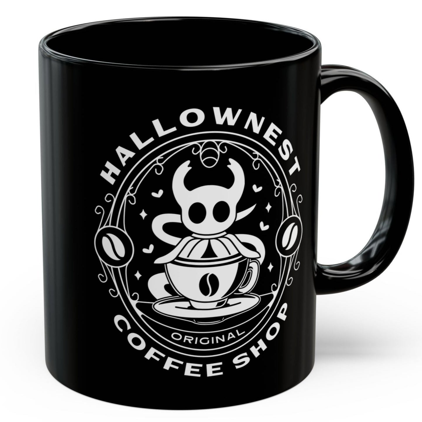 Hallownest Coffee Emblem Black Mug