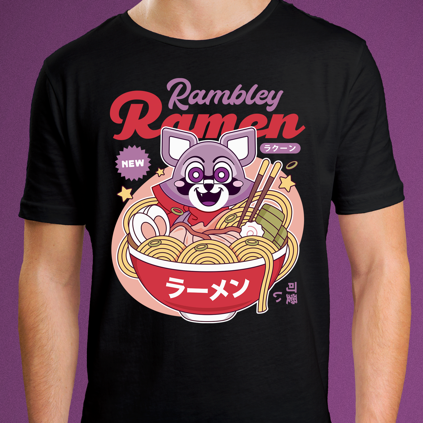 Rambley The Raccoon Ramen Unisex T-Shirt