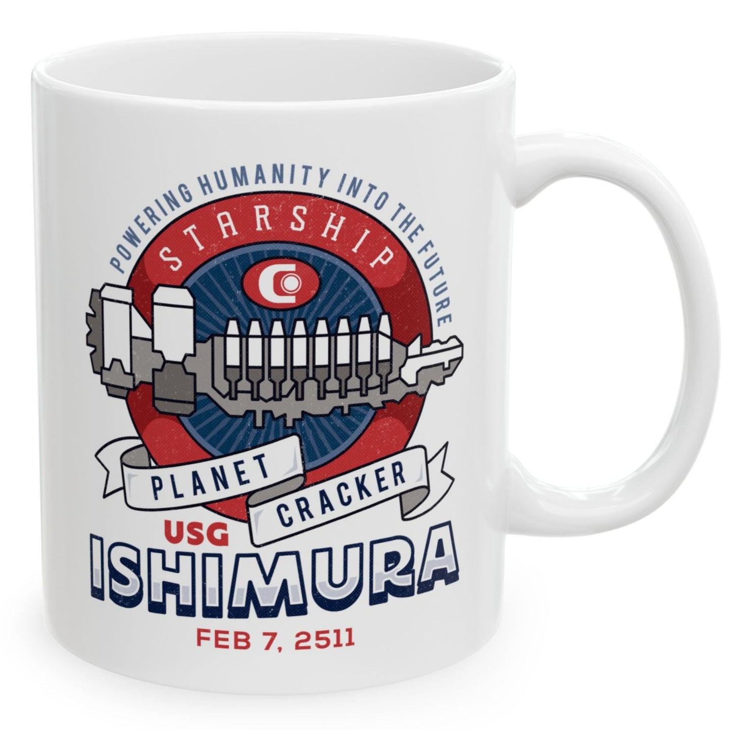 Ishimura Vintage Emblem Ceramic Mug