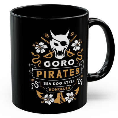 Sea Dog Style In Honolulu Black Mug