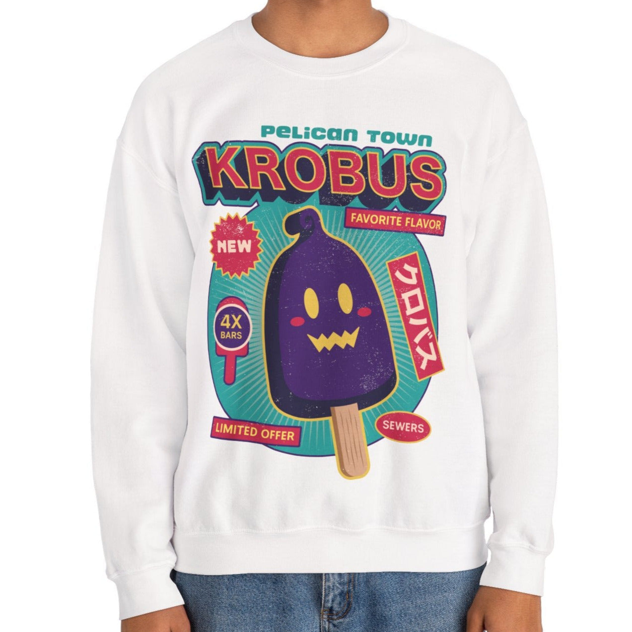 Krobus Ice Cream Unisex Crewneck Sweatshirt