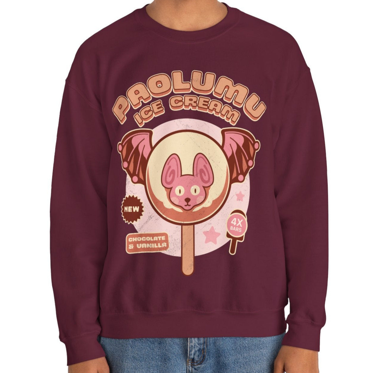 Paolumu Ice Cream Unisex Crewneck Sweatshirt
