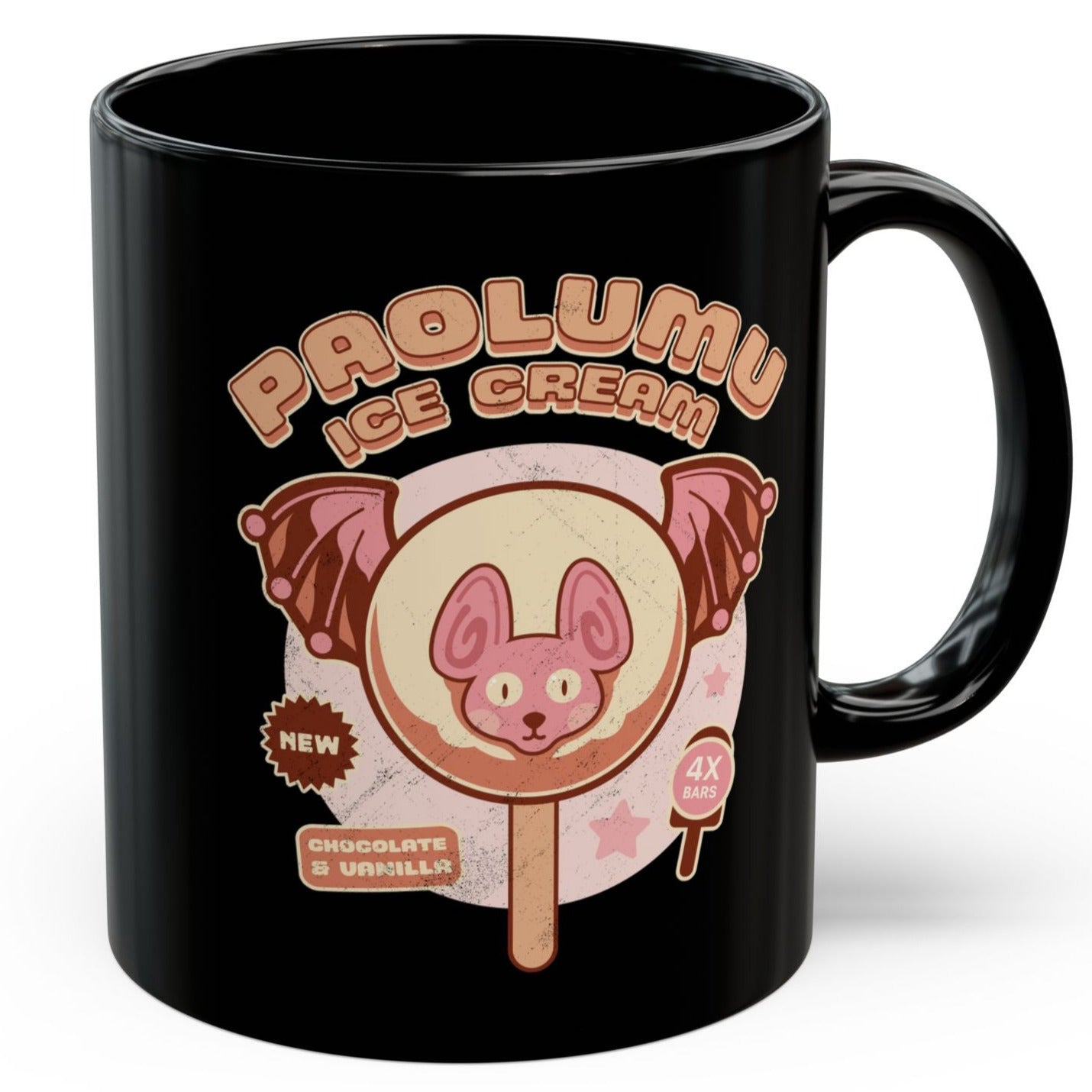 Paolumu Ice Cream Black Mug