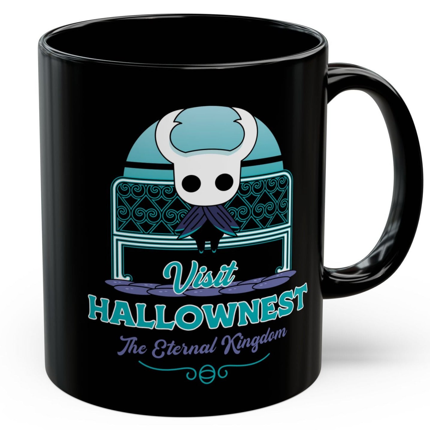 Visit Hallownest Emblem Black Mug
