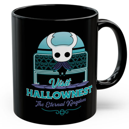 Visit Hallownest Emblem Black Mug