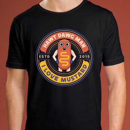 Hawt Dawg Man Emblem Unisex T-Shirt