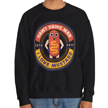 Hawt Dawg Man Emblem Unisex Crewneck Sweatshirt