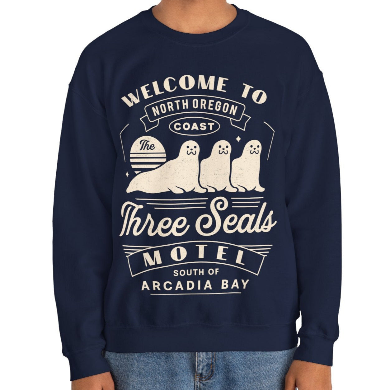 Three Seals Motel Emblem Unisex Crewneck Sweatshirt