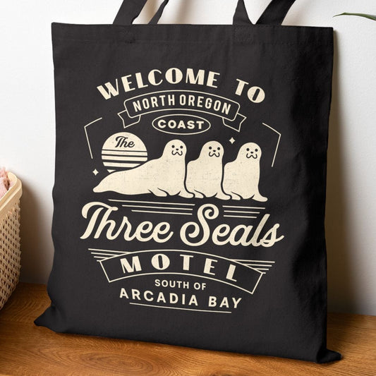 Three Seals Motel Emblem Canvas Tote Bag