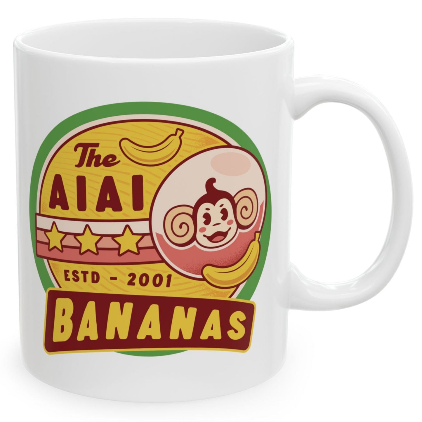 Aiai Bananas Emblem Ceramic Mug