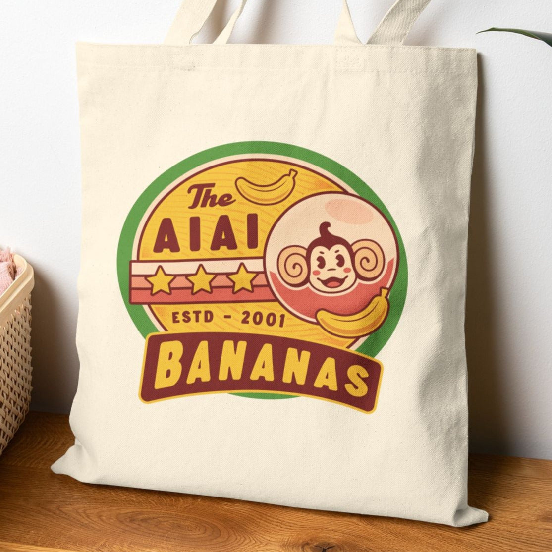 Aiai Bananas Emblem Canvas Tote Bag