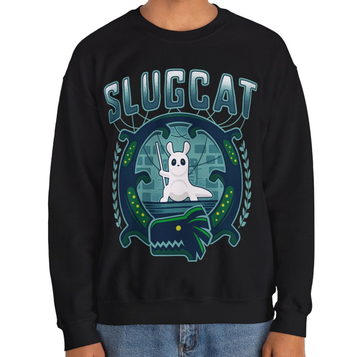 Slugcat Emblem Unisex Crewneck Sweatshirt