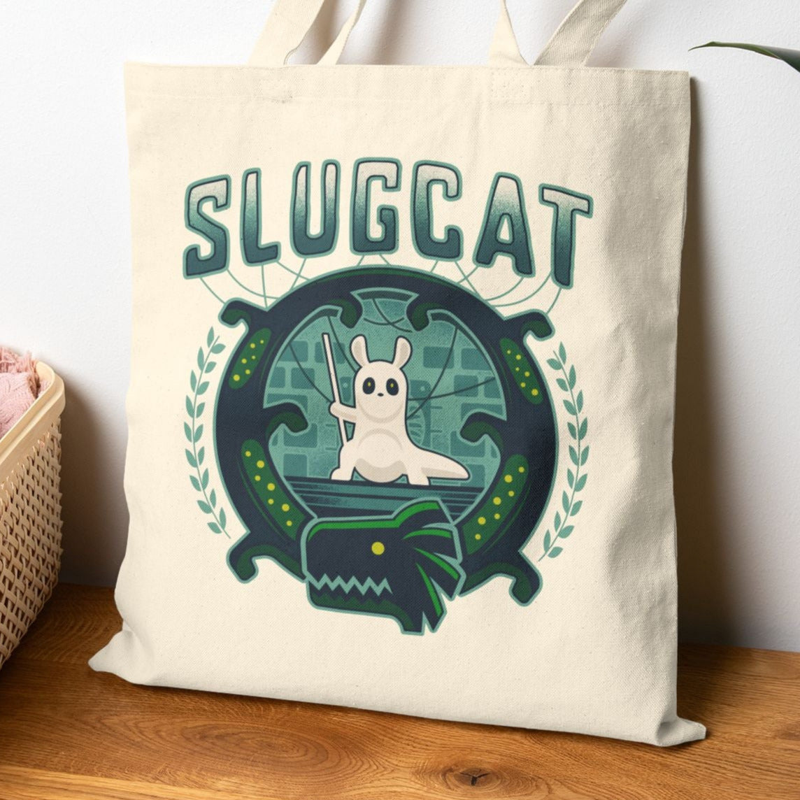 Slugcat Emblem Canvas Tote Bag