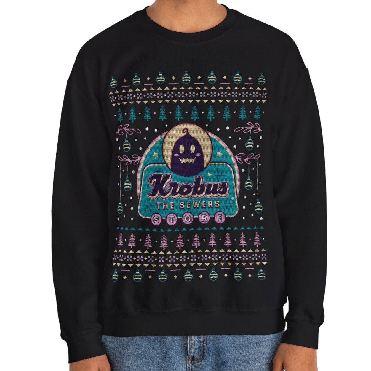 Krobus The Merchant Ugly Sweater Unisex Crewneck Sweatshirt