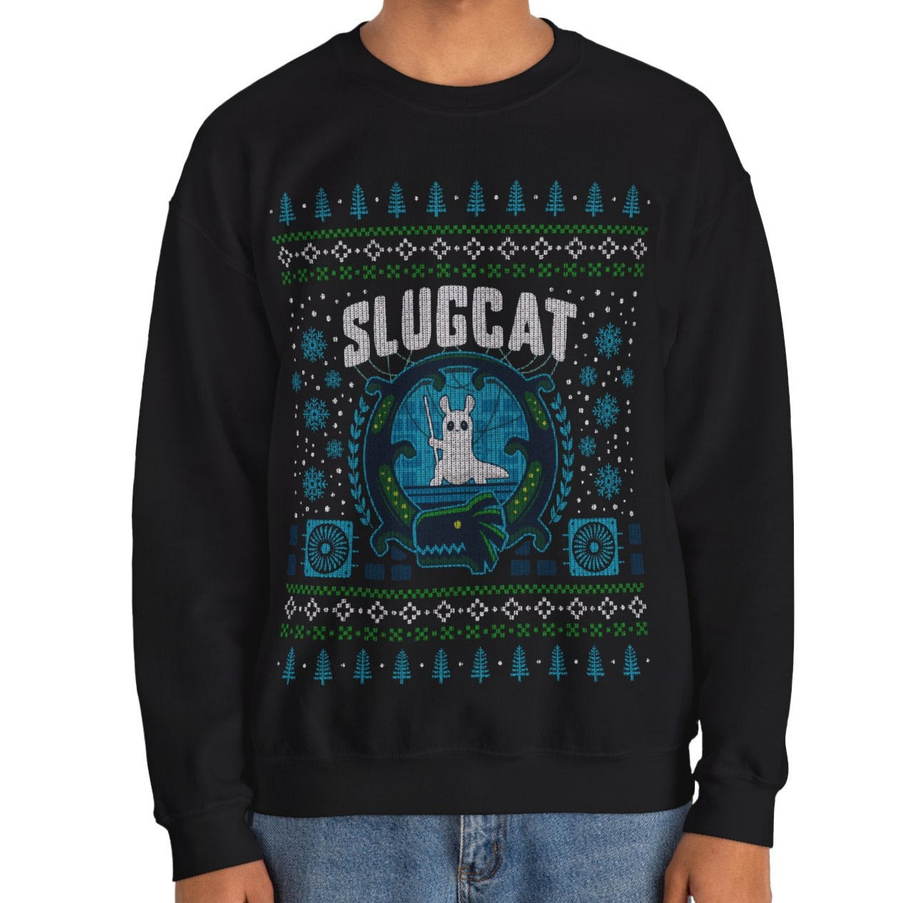 Slugcat Ugly Sweater Unisex Crewneck Sweatshirt