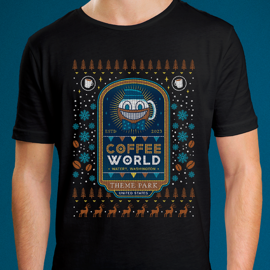 Watery Coffee World Ugly Sweater Unisex T-Shirt