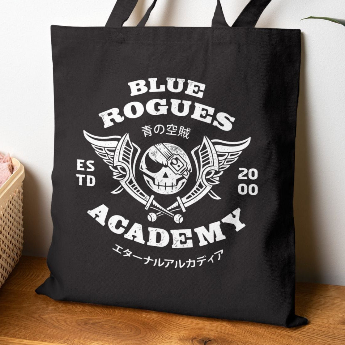 Blue Rogues Air Pirates Canvas Tote Bag