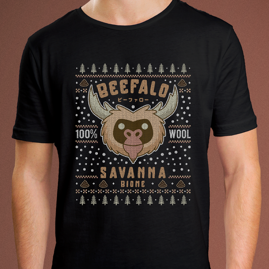 Savanna Beefalo Ugly Sweater Unisex T-Shirt