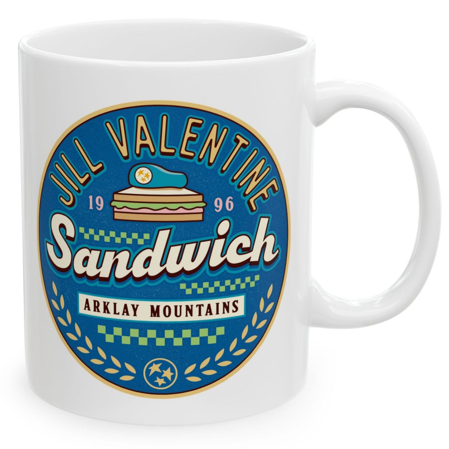 Jill Valentine Sandwich Ceramic Mug