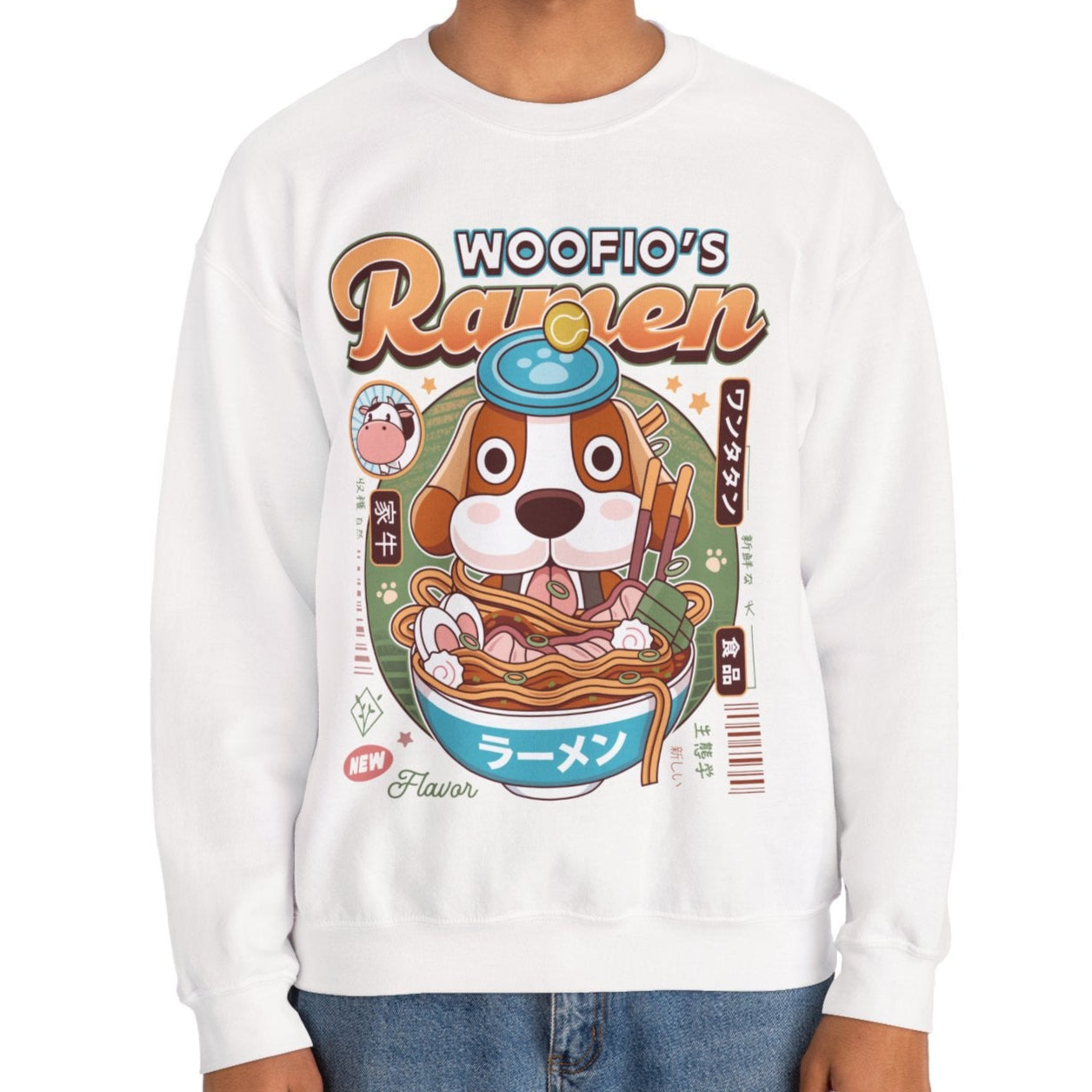 Woofio Vintage Ramen Unisex Crewneck Sweatshirt