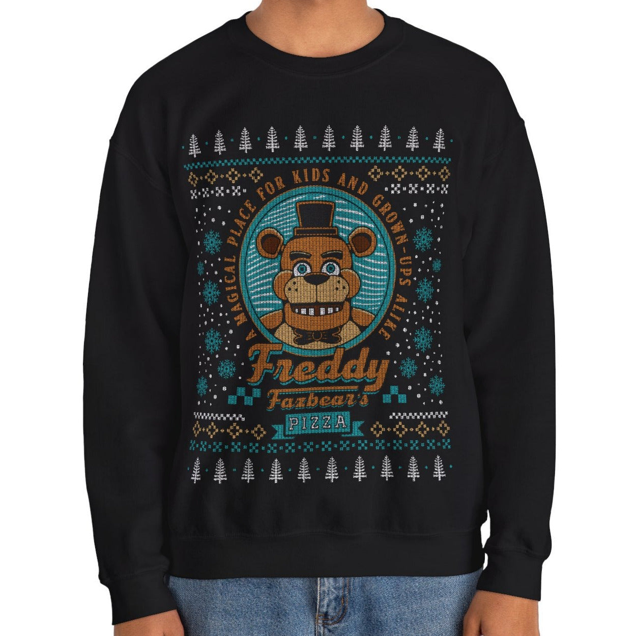 A Magical Place Ugly Sweater Unisex Crewneck Sweatshirt