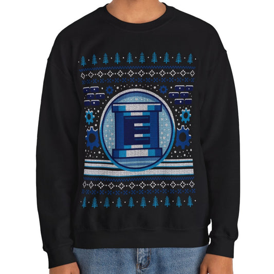 E Tank Ugly Sweater Unisex Crewneck Sweatshirt