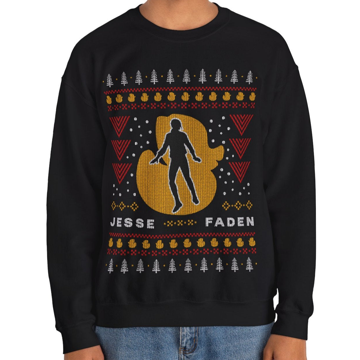 Jesse Faden Ugly Sweater Unisex Crewneck Sweatshirt