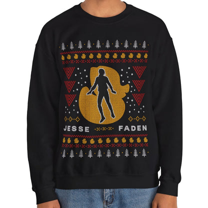 Jesse Faden Ugly Sweater Unisex Crewneck Sweatshirt