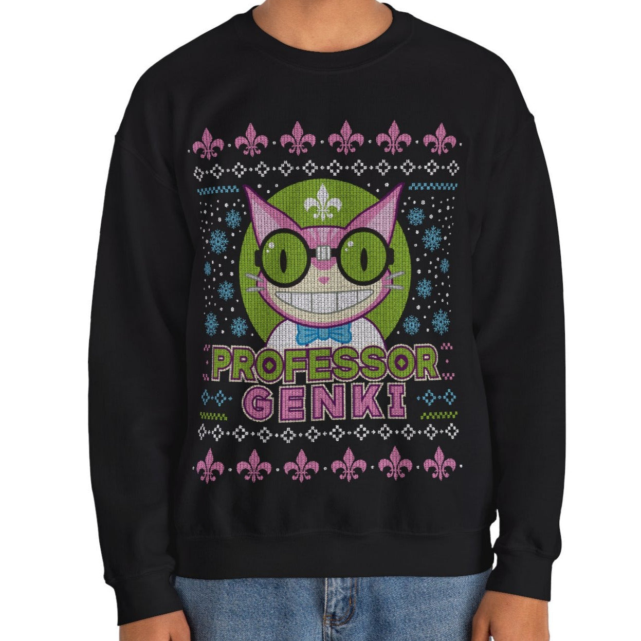 Steelport Cat Ugly Sweater Unisex Crewneck Sweatshirt