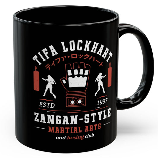 Tifa Lockhart Martial Arts Club Black Mug