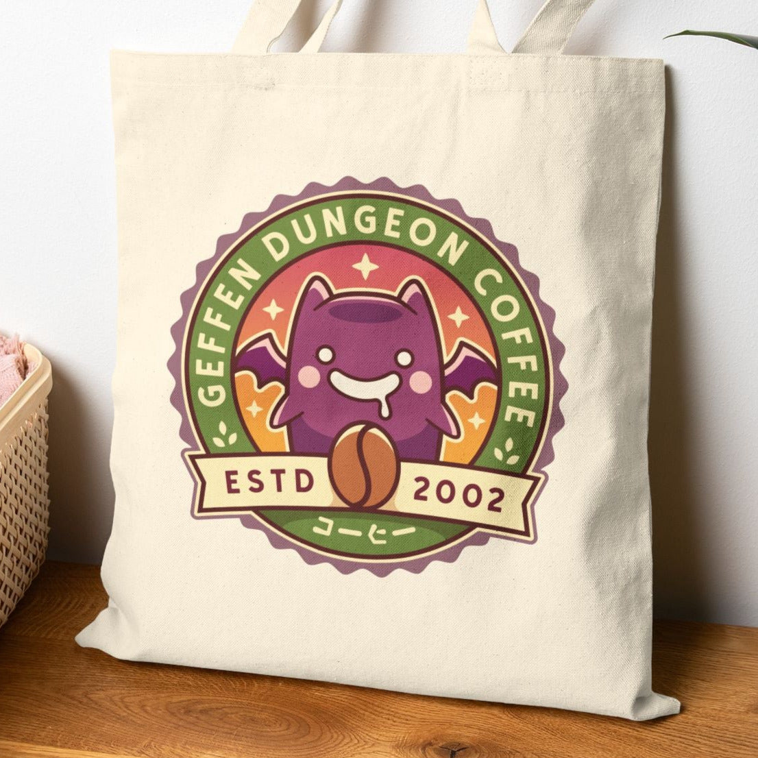 Geffen Dungeon Coffee Canvas Tote Bag