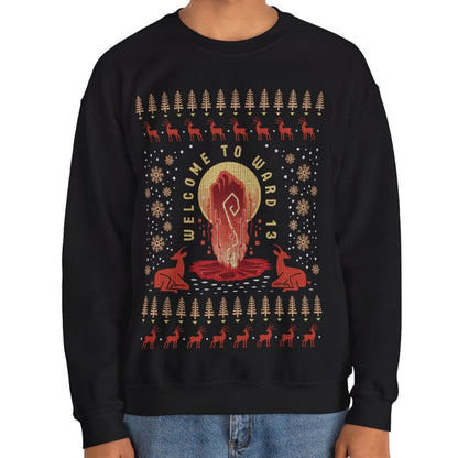 Welcome To Ward 13 Ugly Sweater Unisex Crewneck Sweatshirt
