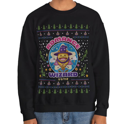 Romance Wizard Ugly Sweater Unisex Crewneck Sweatshirt