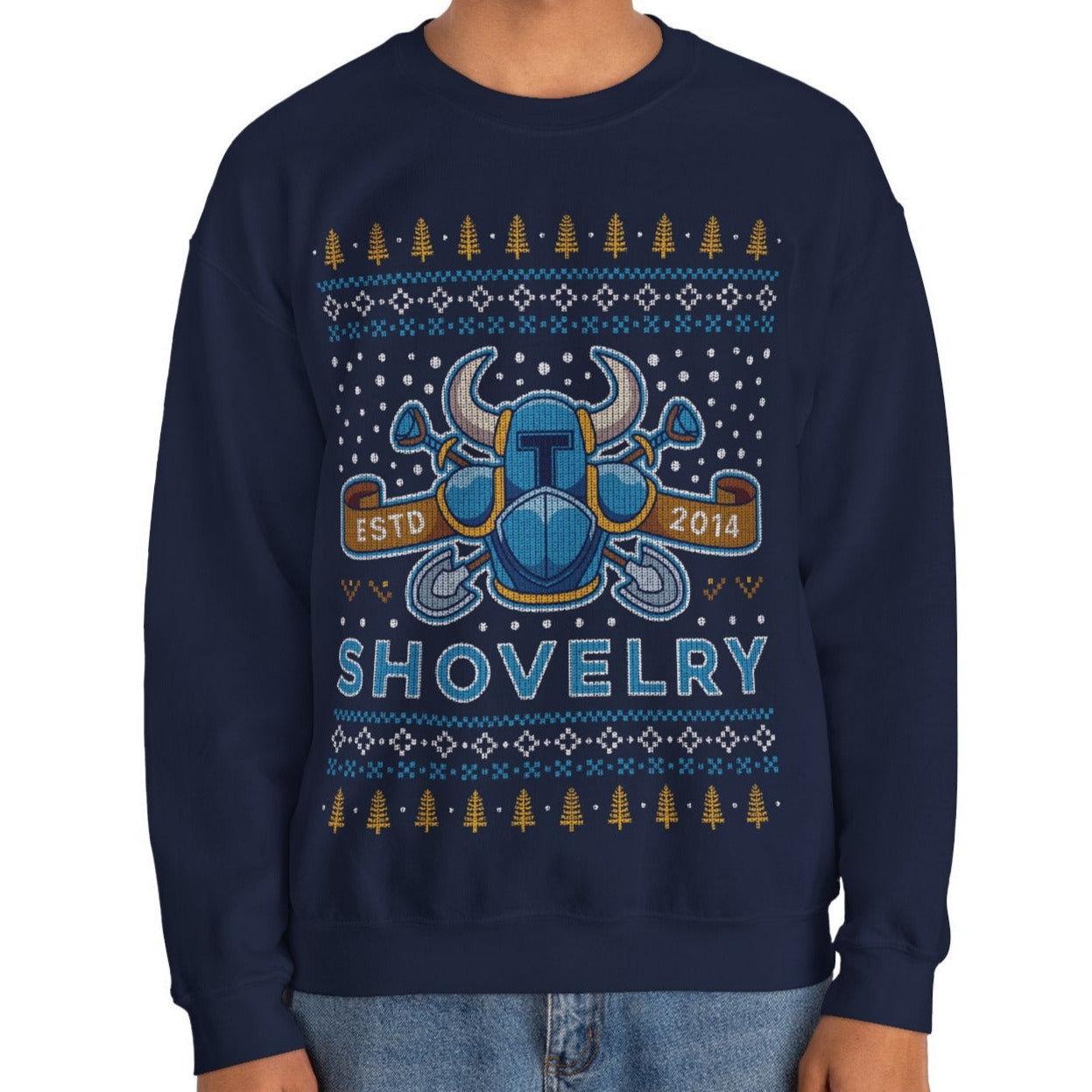 Shovelry Ugly Sweater Unisex Crewneck Sweatshirt
