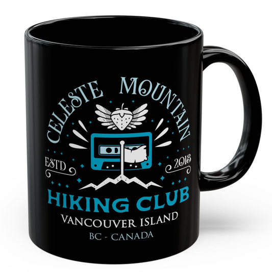 Celeste Mountain Hiking Club Black Mug