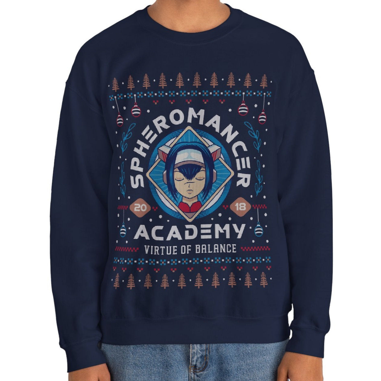 True Spheromancer Ugly Sweater Unisex Crewneck Sweatshirt