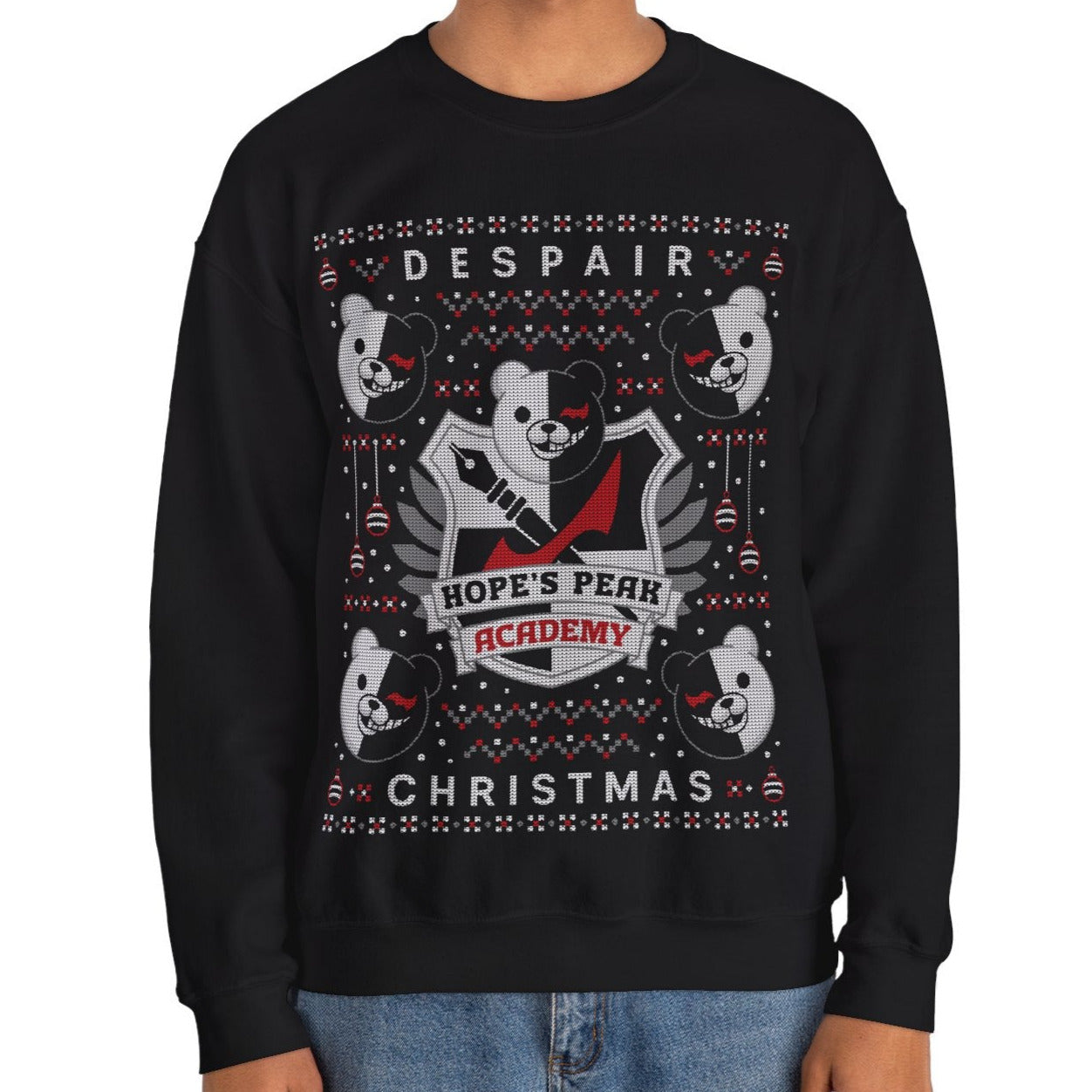 Hopes Peak Academy Christmas Unisex Crewneck Sweatshirt