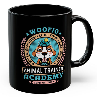Woofio Zephyr Town Academy Black Mug