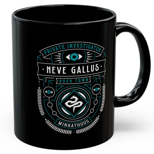 Minrathous Private Investigator Crest Black Mug