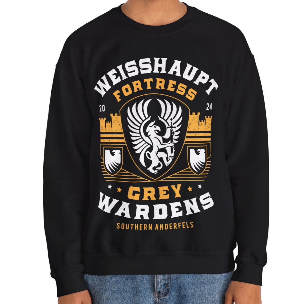 Grey Wardens Fortress Crest Unisex Crewneck Sweatshirt