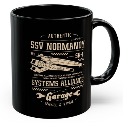 Ssv Normandy Garage Black Mug