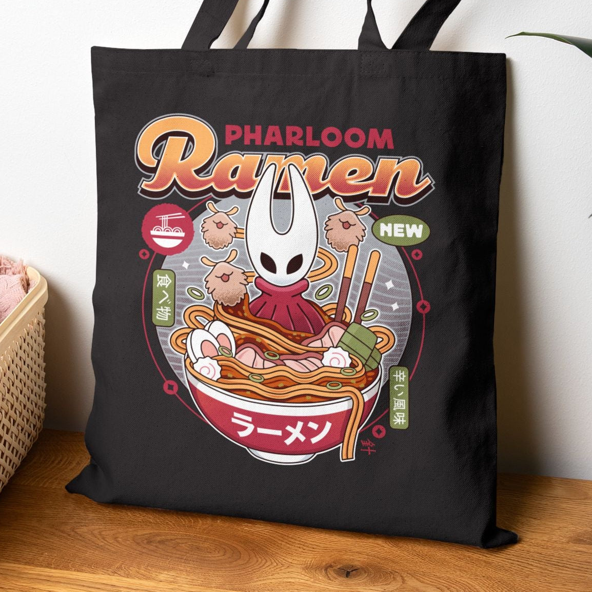 Pharloom Ramen Vintage Canvas Tote Bag
