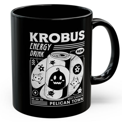 Krobus Energy Drink Grunge Black Mug