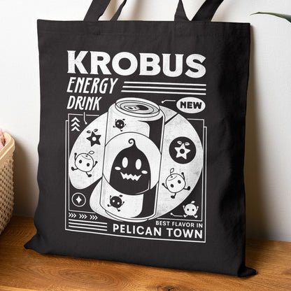 Krobus Energy Drink Grunge Canvas Tote Bag