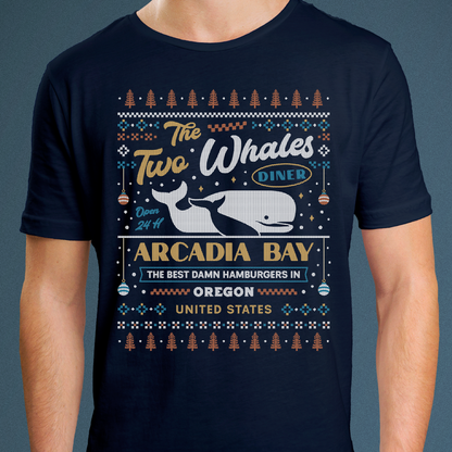 Two Whales Diner Ugly Sweater Unisex T-Shirt